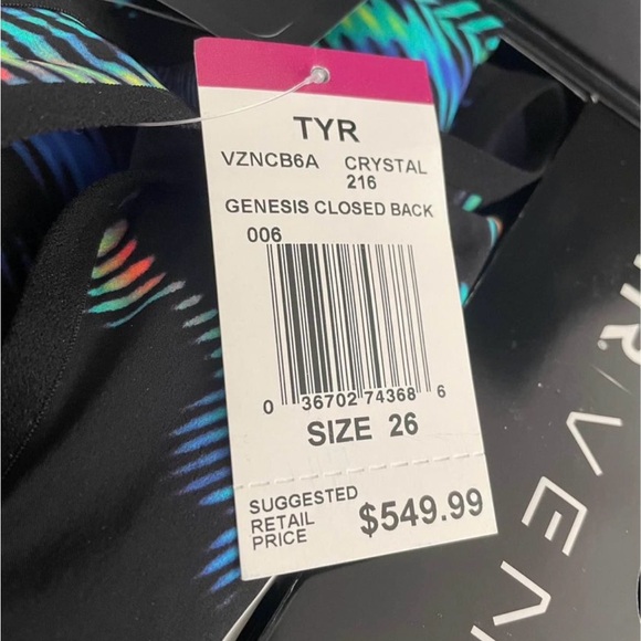 TYR VENZO Genesis Closed Back Crystal 216 techsuit kneeskin - Picture 3 of 7